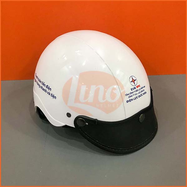 Mũ bảo hiểm LINO 06 - Điện lực Đức Hòa - Mũ Bảo Hiểm LINO - Công Ty TNHH Sản Xuất Mũ Bảo Hiểm LINO